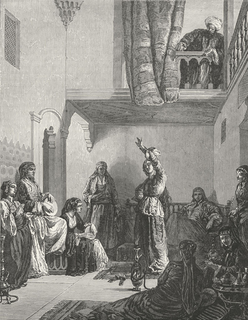 ALBANIA. Gipsy Dancer 1880 old antique vintage print picture